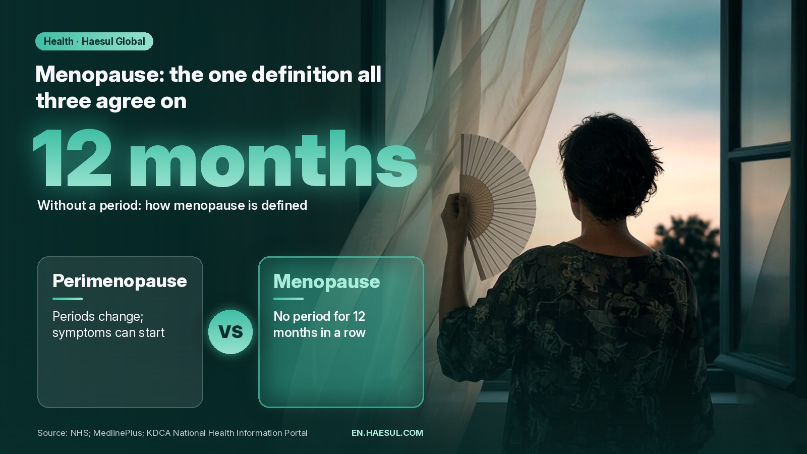 Menopause Symptoms Checklist: What the NHS, the US NIH and Korea’s KDCA Say